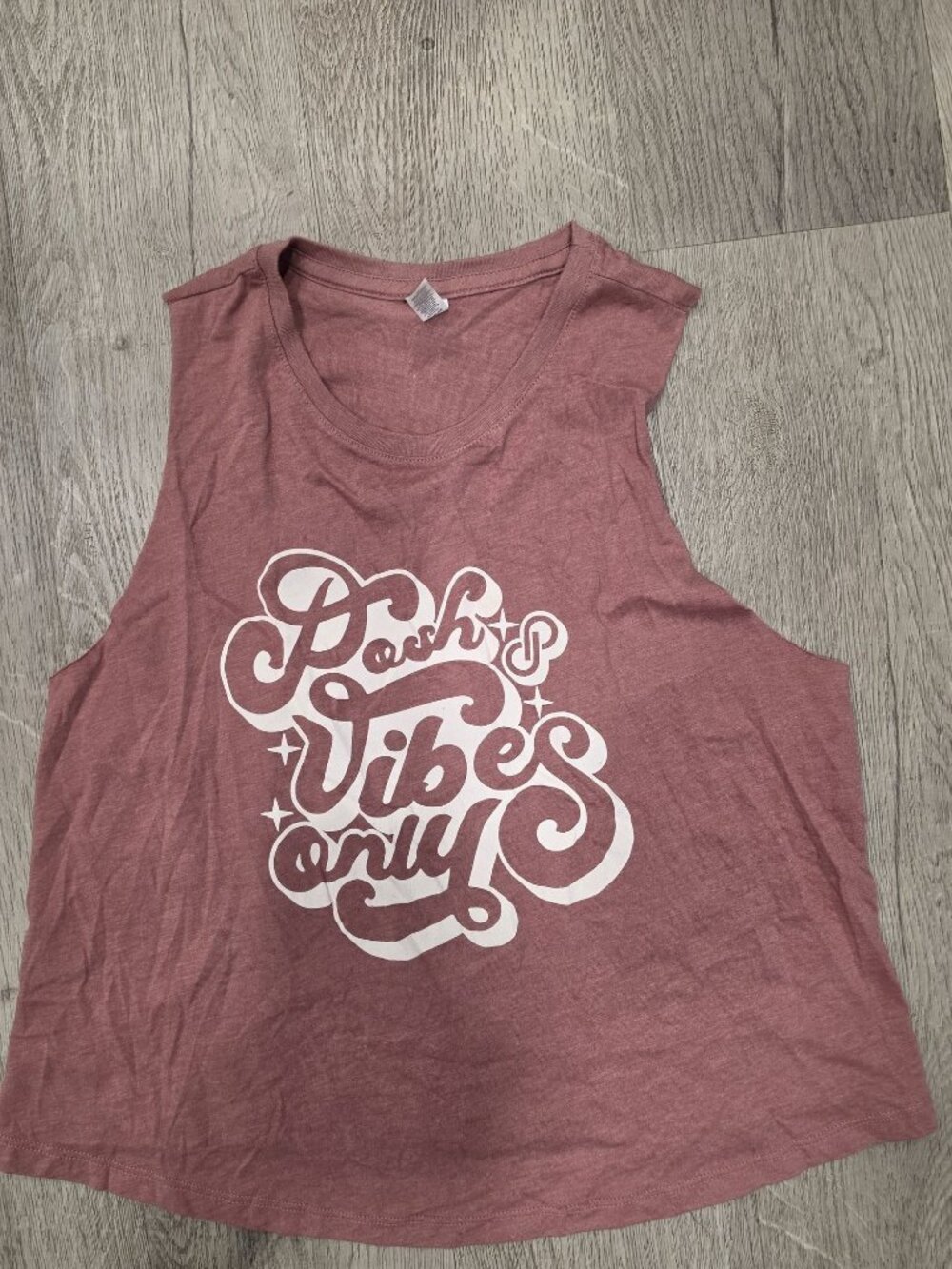 Posh Vibes Only Bella + Canvas Mauve Graphic Tank Top XL Sleeveless tank top